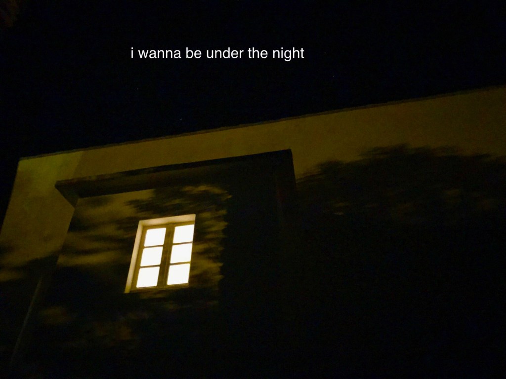 i wanna be under the&nbsp;night