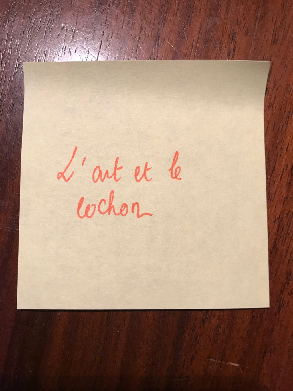 L&rsquo;art et le&nbsp;cochon